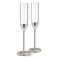 Набор бокалов для шампанского Wedgwood Vera Wang With Love Nouveau Silver 2 шт