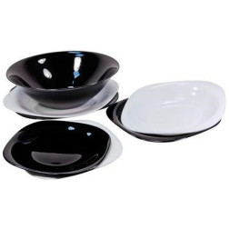 Столовый сервиз Luminarc Carine Black&White 19пр. D2381 (N1491)