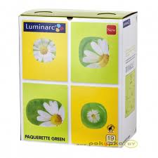 Сервиз столовый Luminarc Paquerette Green с блюдом 19пр.