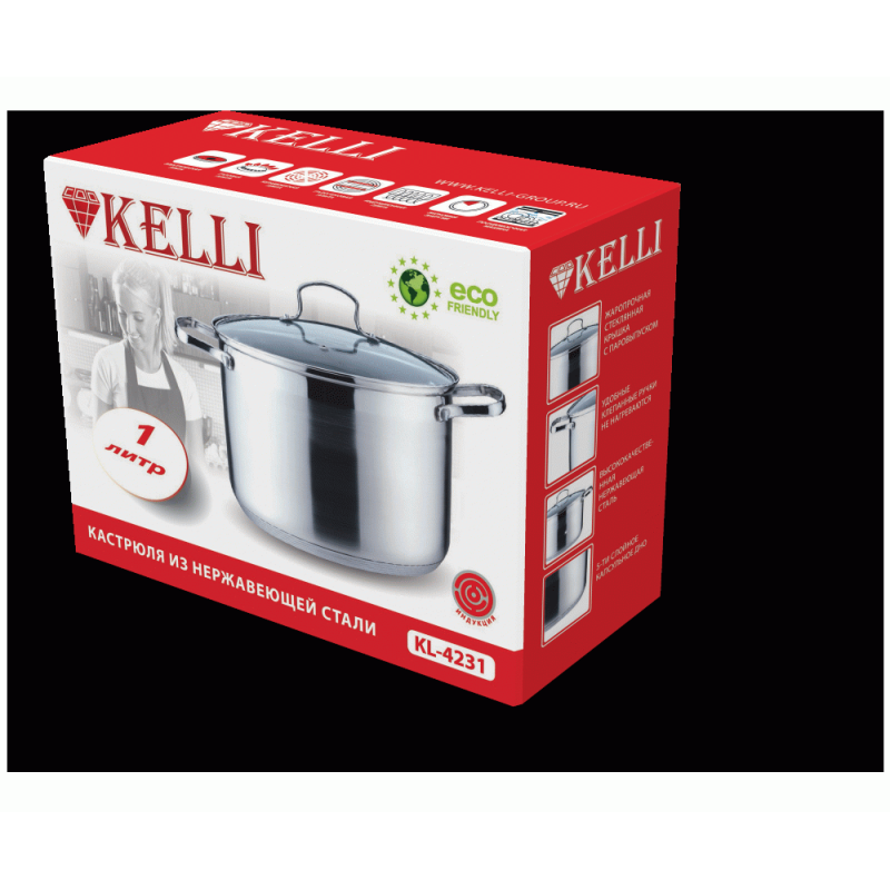 Кастрюля Kelli KL 4235 4л