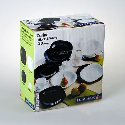 Столовый сервиз Luminarc Carine Black & White (Luminarc CARINE MIX) D2382 / N1500 30пр.