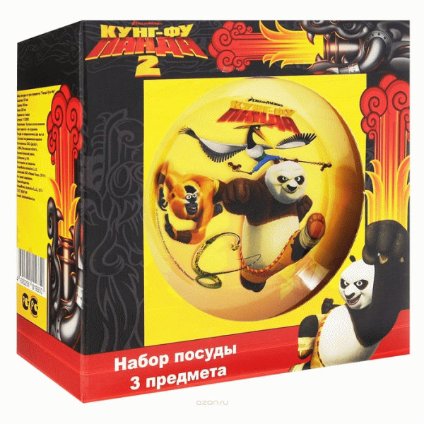 Сервиз для детей "Панда Кунг-Фу" 3 пр. 11132693