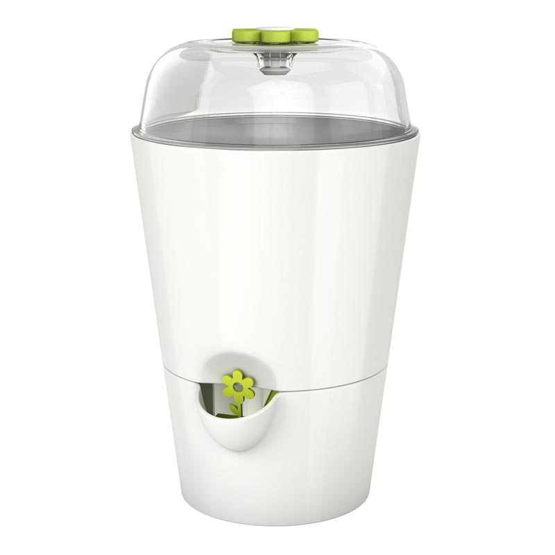 Горшок для зелени с колпаком FRESH HERBS GROW белый 515565