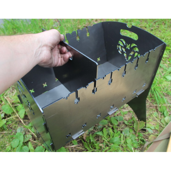 Мангал Grillbox (Hunter) с перегородкой 0002