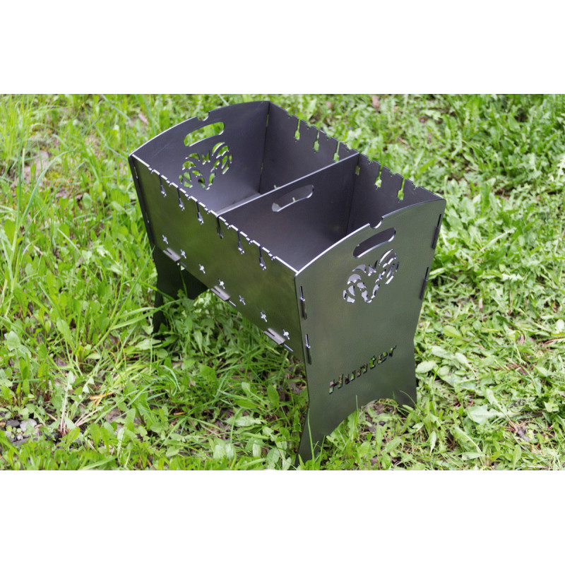 Мангал Grillbox (Hunter) с перегородкой 0002