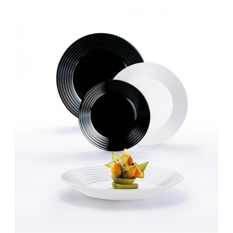 Столовый сервиз Luminarc Harena Black&White N1518 18пр.