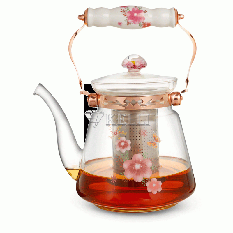 Чайник стеклянный Kelli KL 3057 0.8л