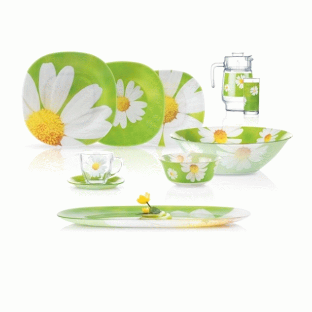 Столовый сервиз Luminarc Carine Paquerette Green N4870 46пр.