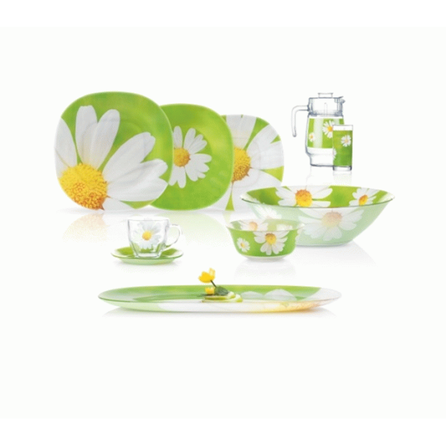 Столовый сервиз Luminarc Carine Paquerette Green N4870 46пр.