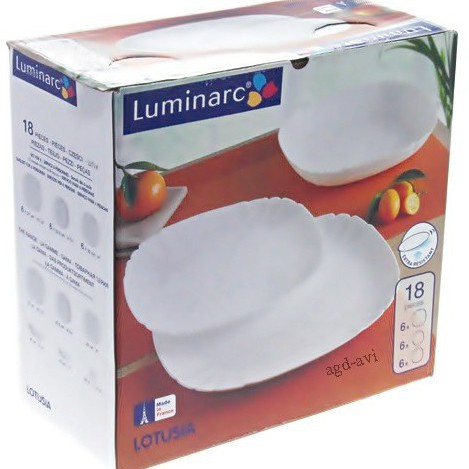 Столовый сервиз Luminarc Lotusia White H3527 18пр.