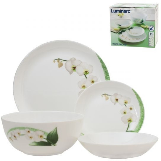 Столовый сервиз Luminarc White Orchid N5025 19пр.