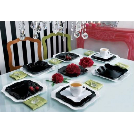 Cтоловый сервиз Authentic black/white 19пр E6195