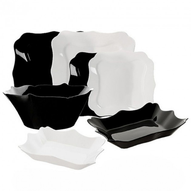 Cтоловый сервиз Authentic black/white 19пр E6195