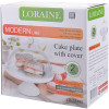 Тортовница Loraine LR 28489 23 см с крышкой на ножке