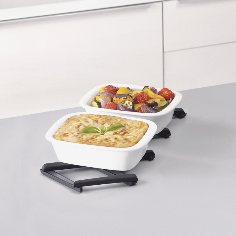 Складная подставка под горячее Joseph Joseph Stretch Silicone Pot Stand 70033 чёрная