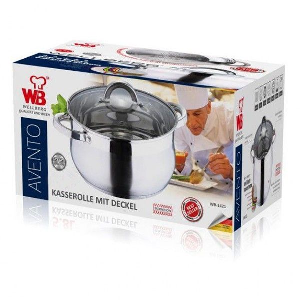 Кастрюля Wellberg WB 1421 5.8 л