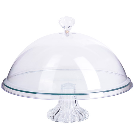 Тортовница Loraine LR 28673 31 см с крышкой на ножке