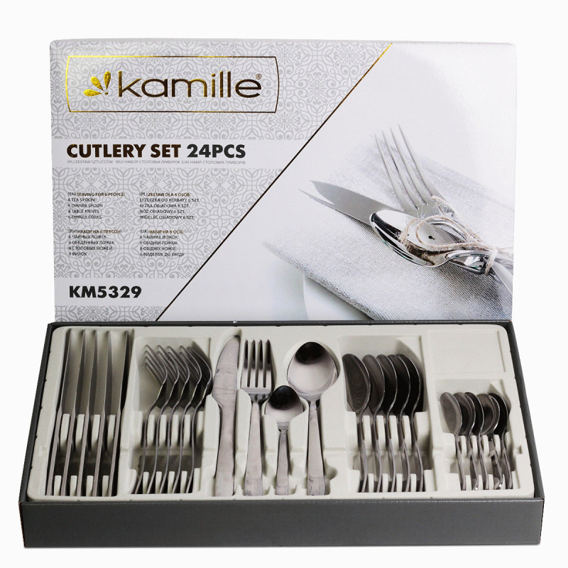 Набор столовых приборов Kamille 5329 24 пр