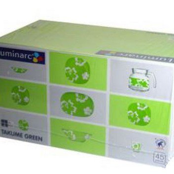 Столовый сервиз Takume Green Luminarc J2059 45 пр