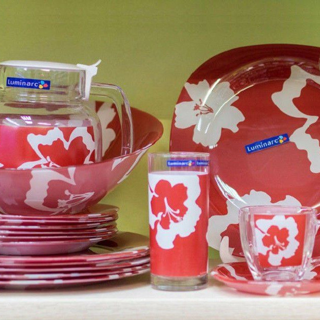 Столовый сервиз Takume rouge Luminarc J2055 45 пр