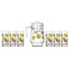 Набор кувшин + стаканы Luminarc Crazy Flowers N0802