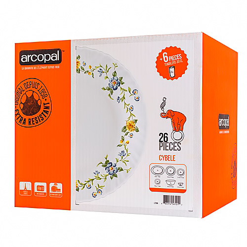 Столовый сервиз ARCOPAL CYBELE L8028 26пр.