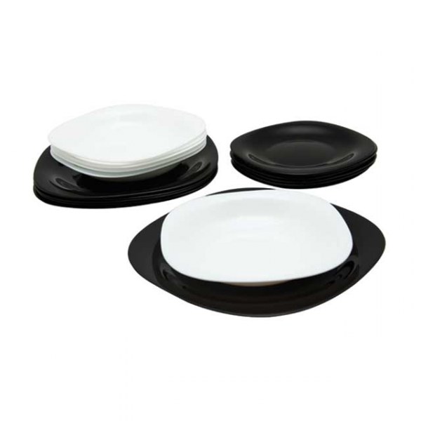 Столовый сервиз Carine Black & White N2955 18 пр