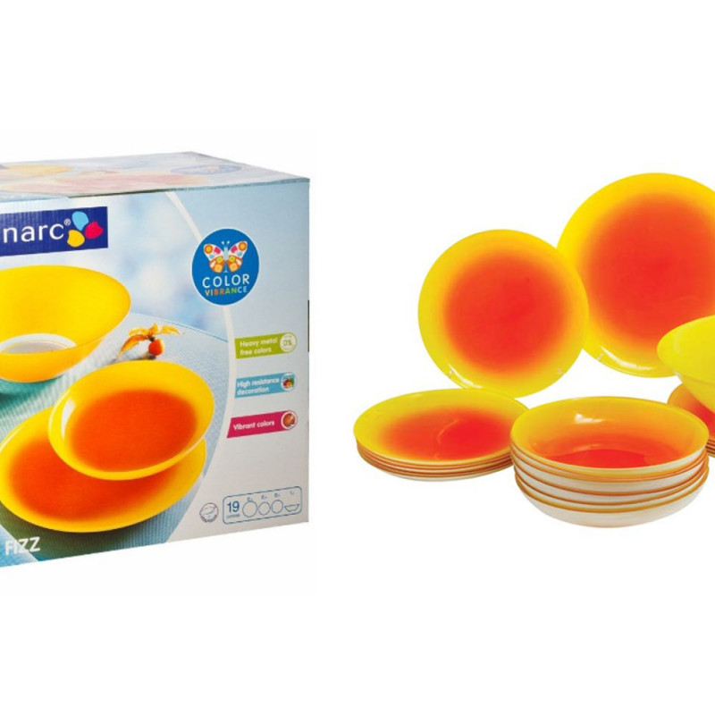 Столовый сервиз Luminarc Fizz Lemon G9572 19 пр