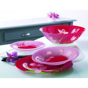 Столовый сервиз Luminarc Red Orchis N4656 19 пр