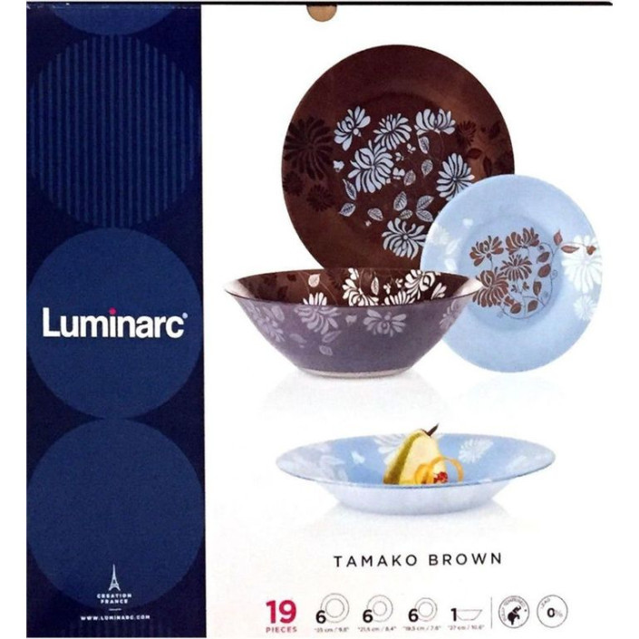 Столовый сервиз Luminarc Tamako Brown N4652 19 пр