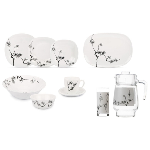 Столовый сервиз Luminarc Carine Ming Black N8588 46 пр