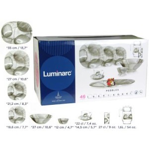 Столовый сервиз Luminarc Carine Pebbles N9435 46 пр
