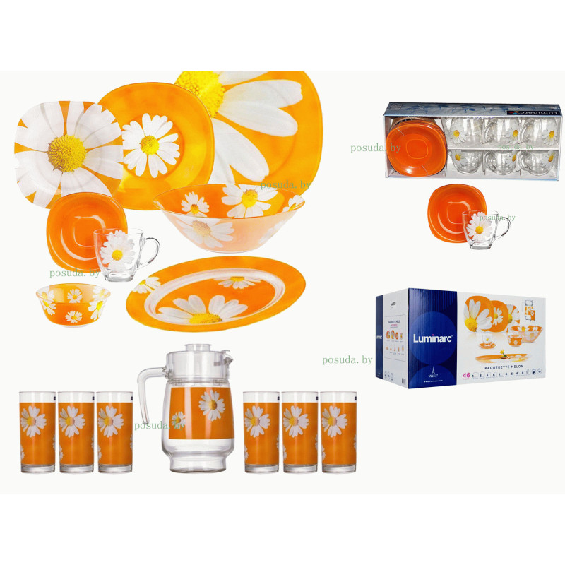 Столовый сервиз Luminarc Carine Paquerette Melon N4800 46 пр