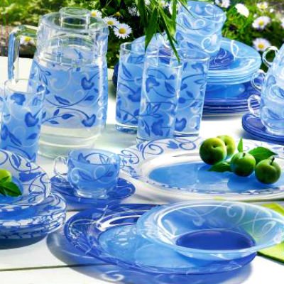 Столовый сервиз Luminarc Plenitude Blue N4871 46 пр