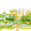 Столовый сервиз Luminarc Pop Flower Green N6733 46 пр