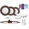 Столовый сервиз Luminarc Sirocco Brown N4866 46 пр