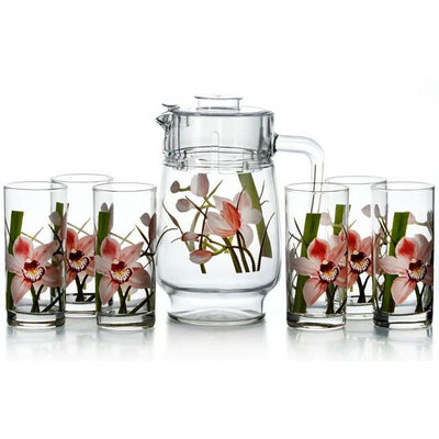 Набор кувшин + стаканы Luminarc Red Orchis N0953