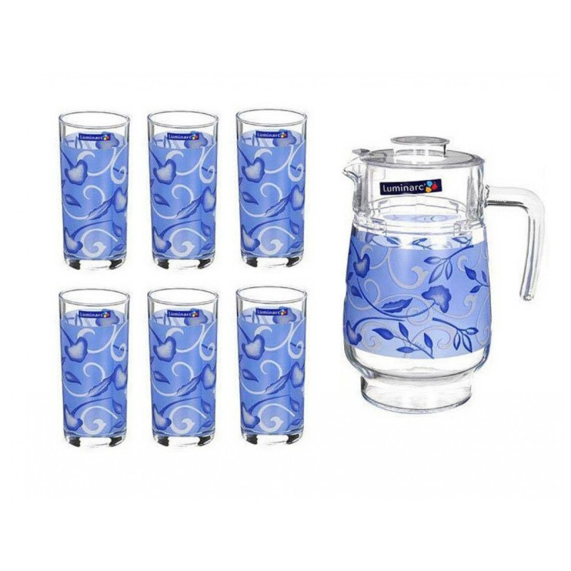 Набор кувшин + стаканы Luminarc Plenitude Blue N3932