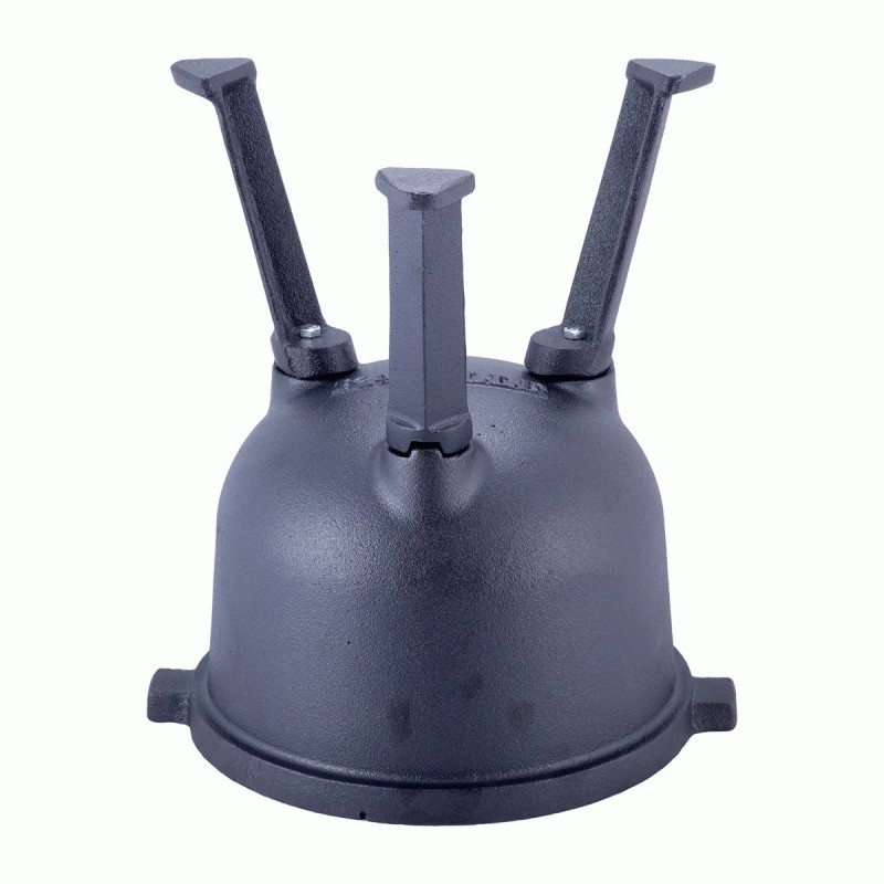 Котелок чугунный с крышкой на ножках Kamille 4800V 4 л