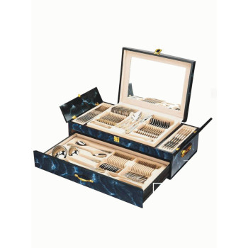 Набор столовых приборов Hans Muller HM-305/blue 72 пр
