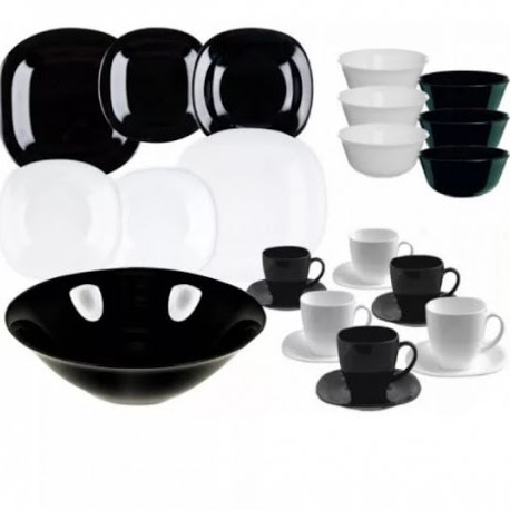 Столовый сервиз Luminarc Carine Black&White P8043 38 пр