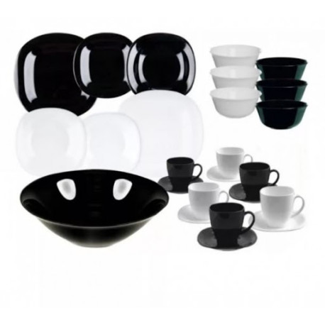 Столовый сервиз Luminarc Carine Black&White P8043 38 пр