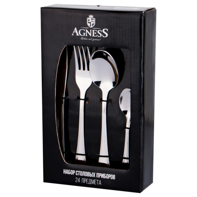 Набор столовых приборов Agness 880-503 24 пр