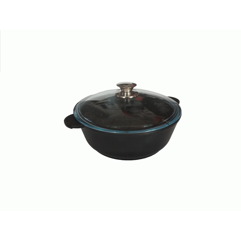 Жаровня Виктория АЛА260 со стеклянной крышкой "Diamond Induction" 26 см