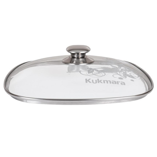 Крышка стеклянная квадратная Kukmara с28-2т112 28 см