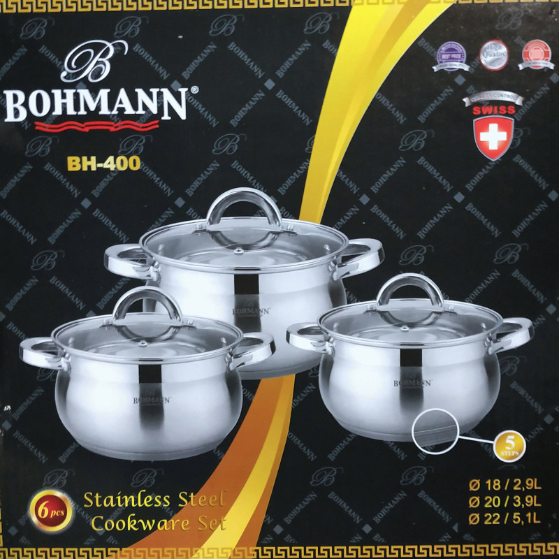 Набор кастрюль Bohmann BH-400