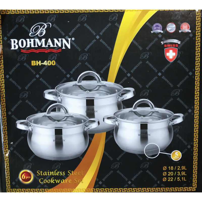 Набор кастрюль Bohmann BH-400