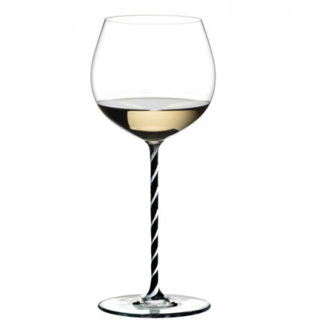 Бокал для вина Riedel Oaked Chardonnay Fatto a Mano черно-белый