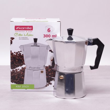 Гейзерная кофеварка Kamille KM-2501 0.3 л