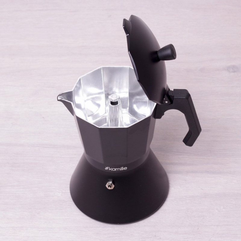 Гейзерная кофеварка Kamille KM-2512MR 0.3 л